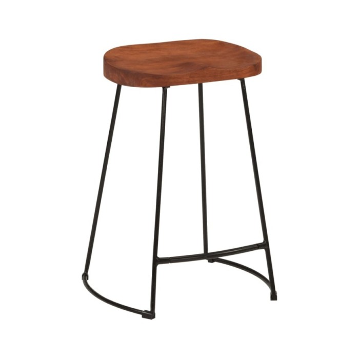 Tabourets de bar Gavin 2 pcs 45x40x63 cm Bois massif manguier