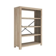 Bibliothèque 4 niveaux 80x30x110 cm Bois solide d'acacia