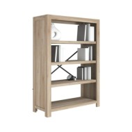 Bibliothèque 4 niveaux 80x30x110 cm Bois solide d'acacia