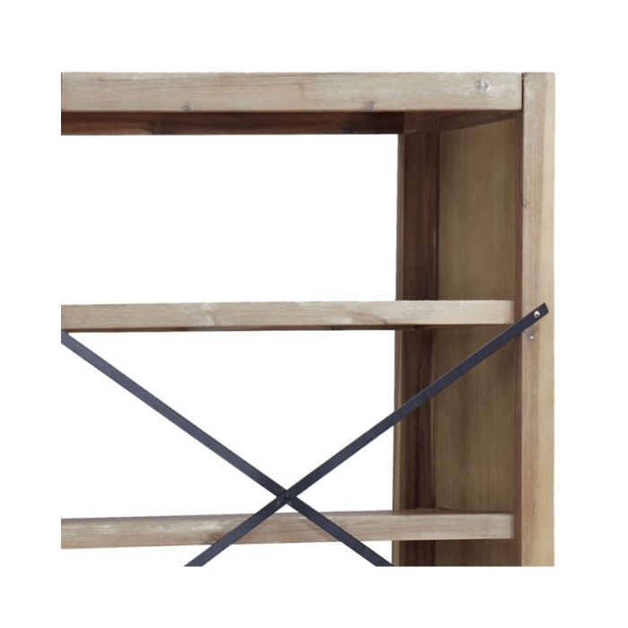 Bibliothèque 4 niveaux 80x30x110 cm Bois solide d'acacia