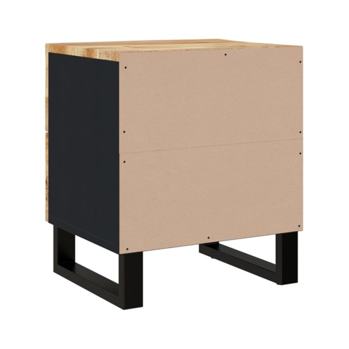 Tables de chevet 2 pcs 40x33x46 cm Bois de manguier solide