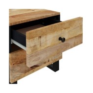 Tables de chevet 2 pcs 40x33x46 cm Bois de manguier solide