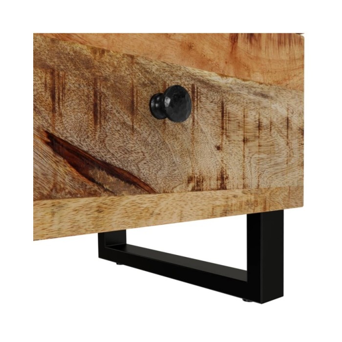 Tables de chevet 2 pcs 40x33x46 cm Bois de manguier solide