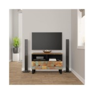 Meuble TV 70x33x46 cm Bois massif de récupération