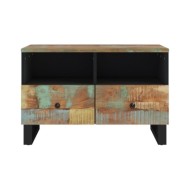Meuble TV 70x33x46 cm Bois massif de récupération