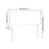 Tête de lit Marron 90x5x78/88 cm Similicuir