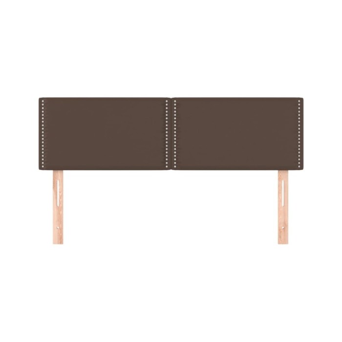 Têtes de lit 2 pcs Marron 72x5x78/88 cm Similicuir
