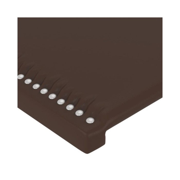 Têtes de lit 2 pcs Marron 72x5x78/88 cm Similicuir