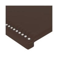 Têtes de lit 2 pcs Marron 72x5x78/88 cm Similicuir