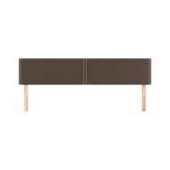 Têtes de lit 2 pcs Marron 100x5x78/88 cm Similicuir