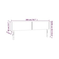 Têtes de lit 2 pcs Marron 100x5x78/88 cm Similicuir
