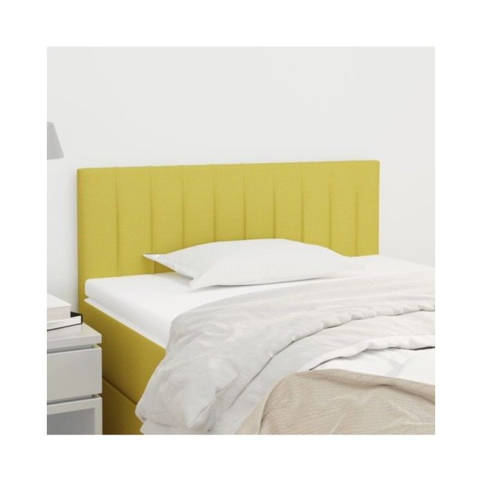 Tête de lit Vert 100x5x78/88 cm Tissu