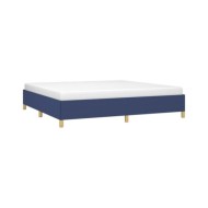 Cadre de lit Bleu 200x200 cm Tissu