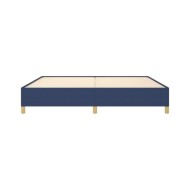 Cadre de lit Bleu 200x200 cm Tissu
