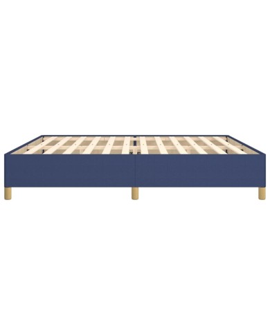 Cadre de lit Bleu 200x200 cm Tissu