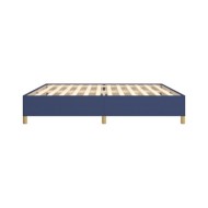 Cadre de lit Bleu 200x200 cm Tissu