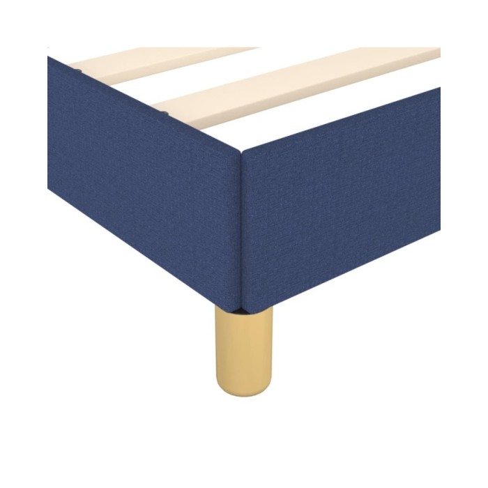 Cadre de lit Bleu 200x200 cm Tissu