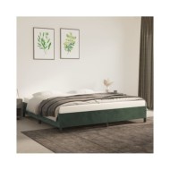 Cadre de lit Vert foncé 200x200 cm Velours