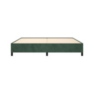 Cadre de lit Vert foncé 200x200 cm Velours