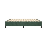 Cadre de lit Vert foncé 200x200 cm Velours