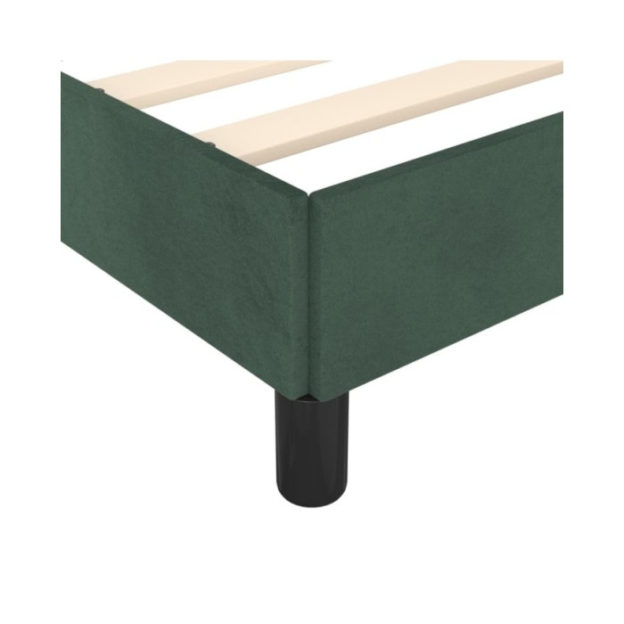 Cadre de lit Vert foncé 200x200 cm Velours