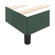 Cadre de lit Vert foncé 200x200 cm Velours