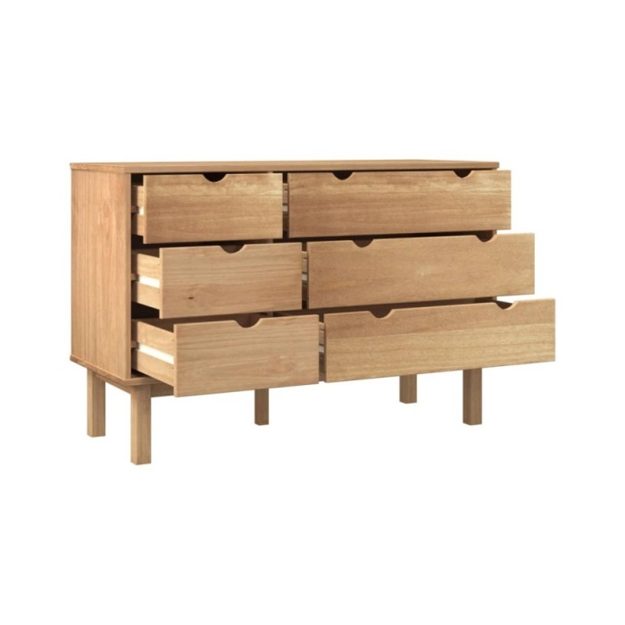 Armoire à tiroirs 113,5x39,5x73 cm Bois de pin massif