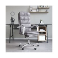 Fauteuil inclinable de bureau Gris Similicuir