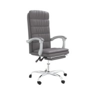 Fauteuil inclinable de bureau Gris Similicuir