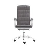 Fauteuil inclinable de bureau Gris Similicuir
