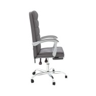 Fauteuil inclinable de bureau Gris Similicuir