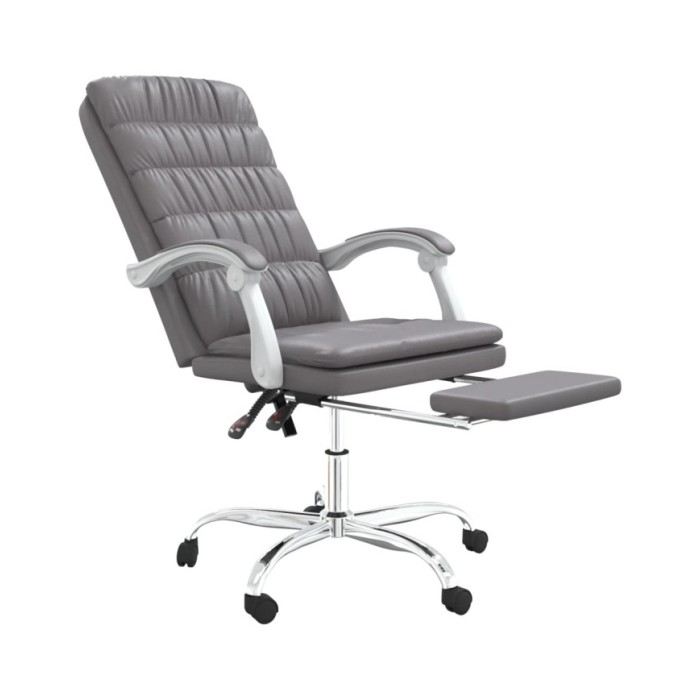 Fauteuil inclinable de bureau Gris Similicuir