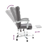 Fauteuil inclinable de bureau Gris Similicuir
