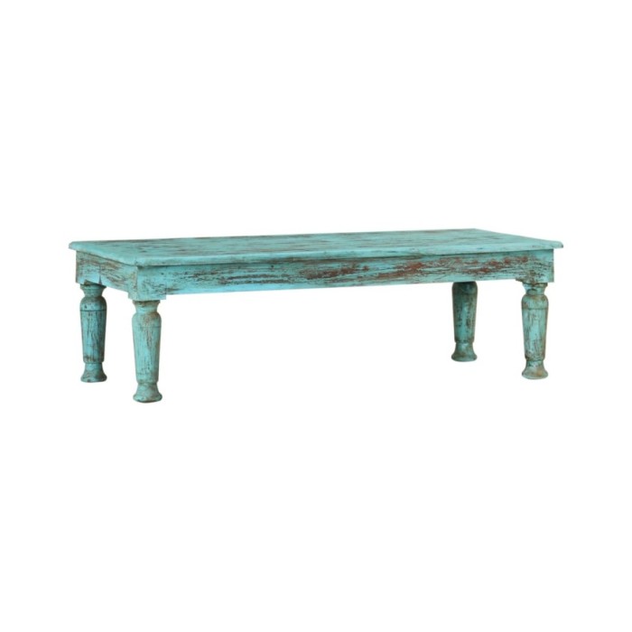 Table basse 110x50x34 cm Bois de récupération massif