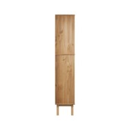 Bibliothèque avec 2 tiroirs Marron et blanc Bois de pin massif