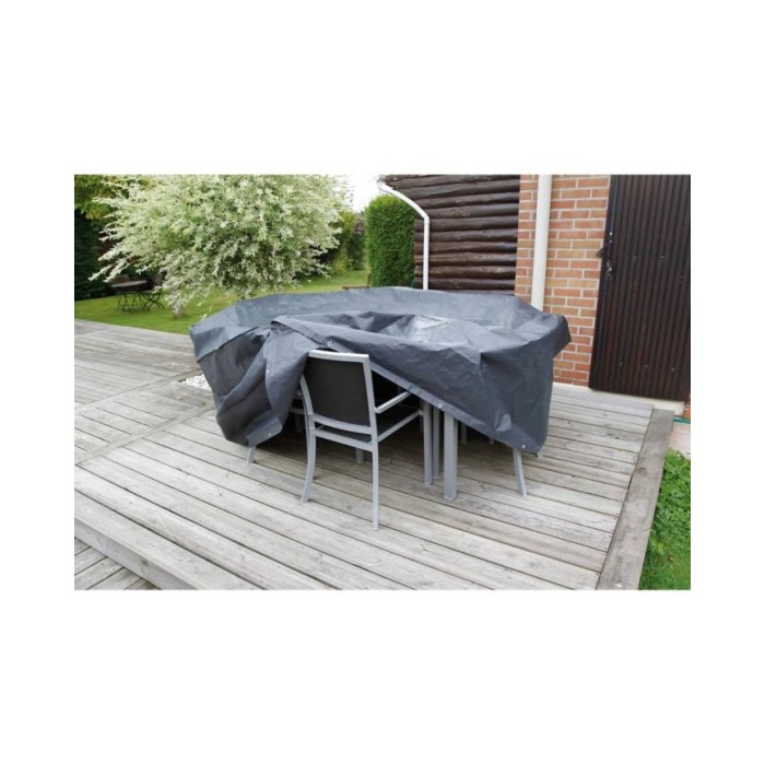 Nature Housse de mobilier de jardin pour tables rondes 325x325x90 cm