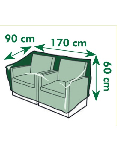 Nature Housse pour chaise de jardin PE 170x90x60 cm 6031600
