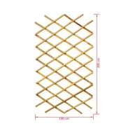 Nature Palissade de jardin 100 x 200 cm bambou