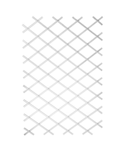 Nature Palissade de jardin 100 x 200 cm PVC Blanc