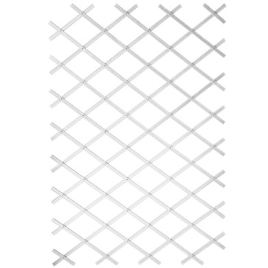 Nature Palissade de jardin 100 x 200 cm PVC Blanc