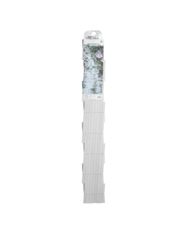 Nature Palissade de jardin 100 x 200 cm PVC Blanc