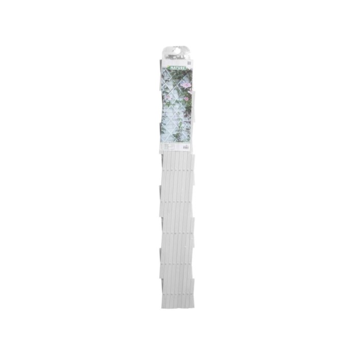 Nature Palissade de jardin 100 x 200 cm PVC Blanc