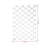 Nature Palissade de jardin 100 x 200 cm PVC Blanc