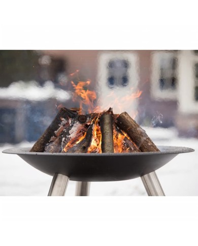 RedFire Vasque à feu Chicago Noir Acier 75 cm 85013