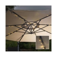 HI Parasol avec guirlande lumineuse à LED 130 cm