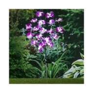 HI Lampe solaire à LED de jardin en forme d'orchidée 75 cm