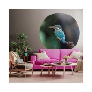 WallArt Papier peint cercle The Kingfisher 190 cm