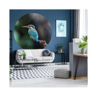 WallArt Papier peint cercle The Kingfisher 190 cm