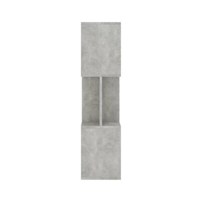 Bibliothèque/Séparateur de pièce Gris béton 80x24x96 cm 