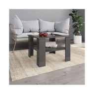 Table basse Gris brillant 60 x 60 x 42 cm Aggloméré  